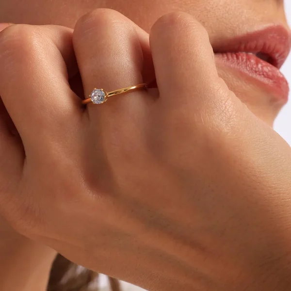 Sia Solitaire Ring - Image 3