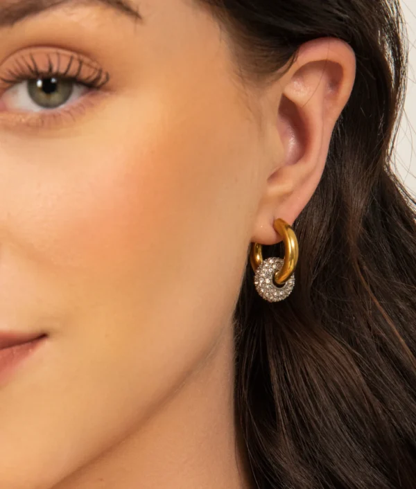 Jolie Two Toned Earrings