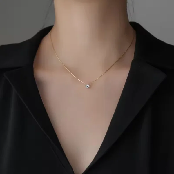Juliette Solitaire Necklace - Image 2