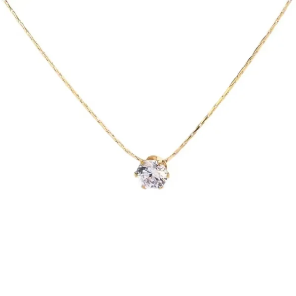 Juliette Solitaire Necklace - Image 4