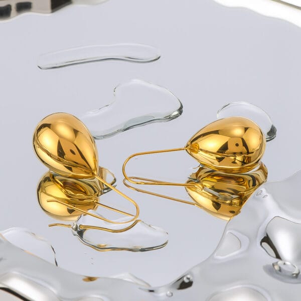 Halo Teardrop Earrings - Image 2