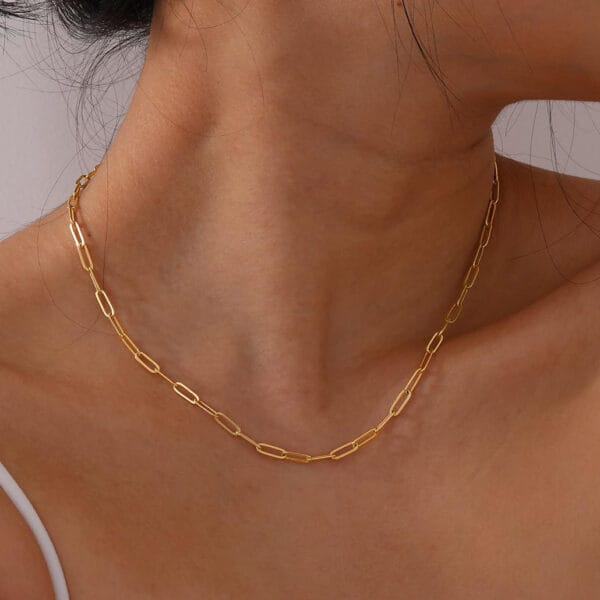 Kennedy Paper Clip Necklace - Image 2