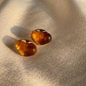 Tiger eye studs