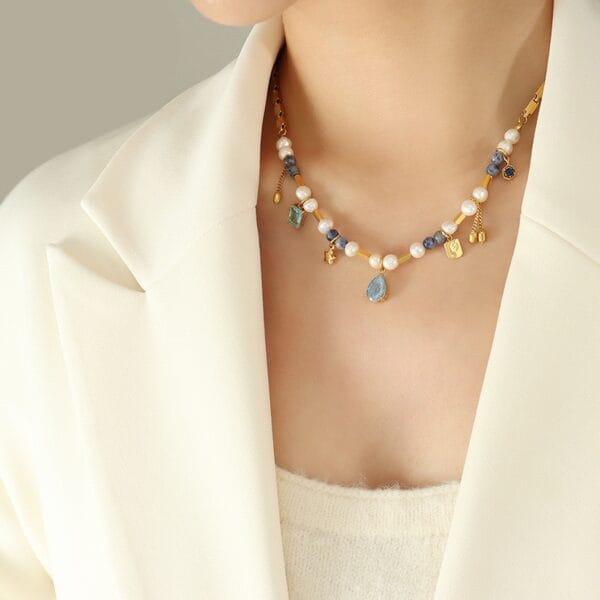 Celeste Freshwater Pearl Necklace - Image 2
