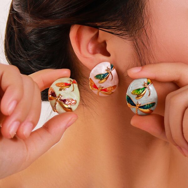 Dragonfly Enamel Studs - Image 2