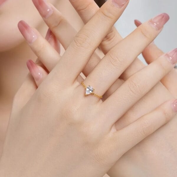 Teardrop adjustable chain Ring - Image 2