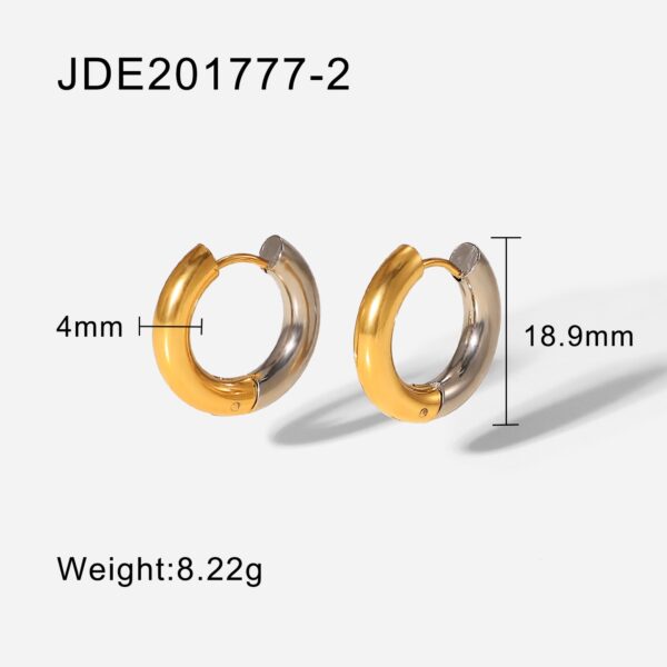 Dual tone hoops