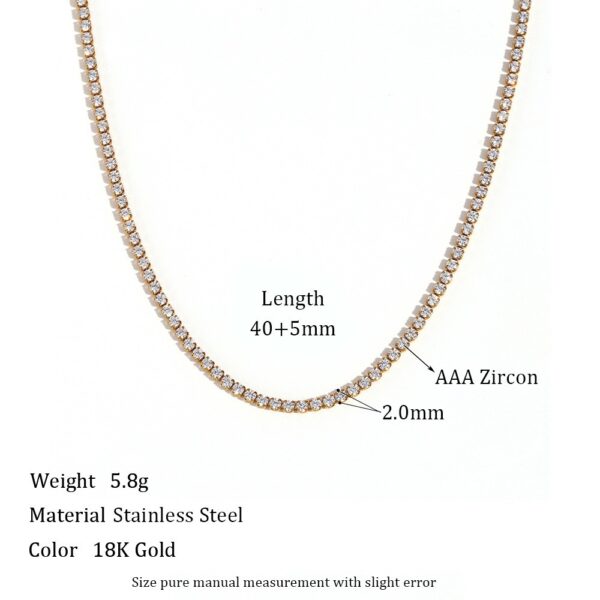 Diamanté Tennis Necklace ✨ - Image 3