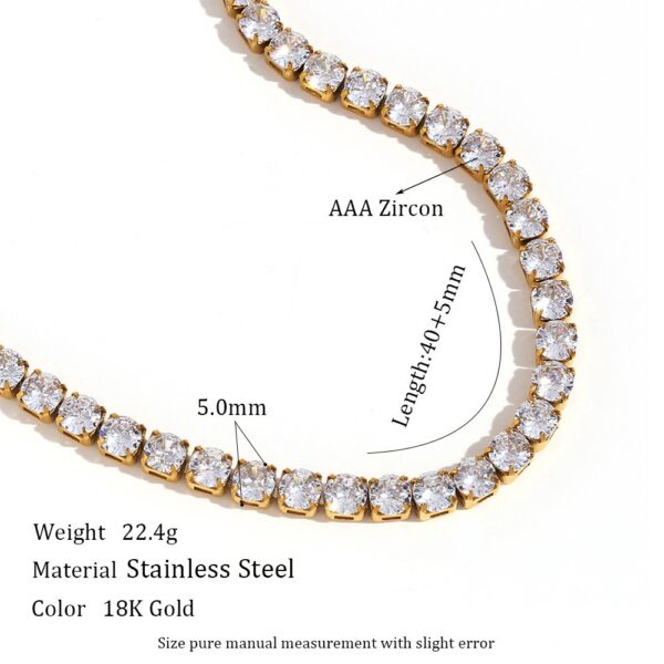 Diamanté Tennis Necklace ✨ - Image 4