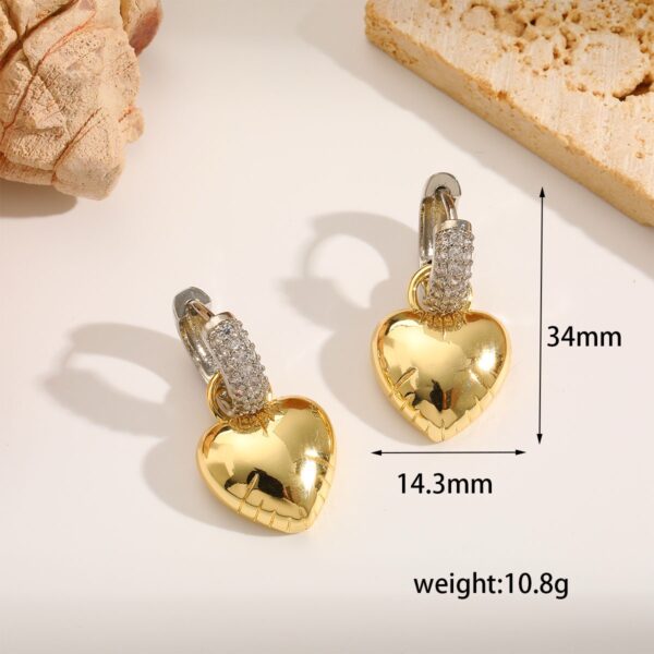 Balloon heart earrings - Image 2