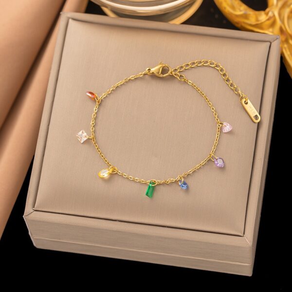 Mira Crystal Anklet - Image 2